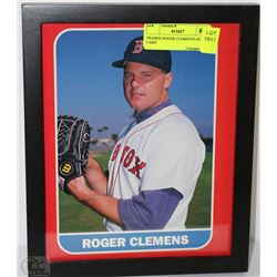 FRAMED ROGER CLEMENTS PIC CARD