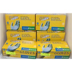 SIX BOXES OF 100 XL POWDER FREE GLOVES