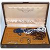 Image 1 : A VINTAGE JEWELLERY BOX W COSTUME JEWELLERY
