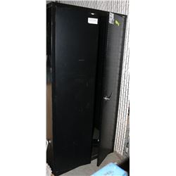 LARGE BLACK CABINET WITH SHELVES