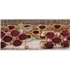 Image 2 : 38.13CTW Natural Ruby And Diamond Bracelet In 14K Solid Yellow Gold