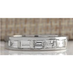 1.00 CTW Natural Diamond Ring In Platinum 950