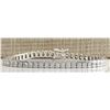Image 1 : 5.60 CTW Natural Dimond Bracelet In 14k Solid White Gold