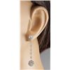 Image 3 : 2.10CTW Natural Diamond Earrings 14K Solid White Gold