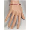 Image 3 : 13.95CTW Natural Red Ruby And Diamond Bracelet In 14K Yellow Gold