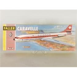 Varia : Faller Modell-Baukasten. Caravelle 1958 Swissair, Sud-Aviation. Original