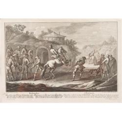 Gemälde - Graphik : Johann Elias Ridinger. Ulm 1698-1767 Augsburg. "Balotaden". Blatt 23. Wie vorher