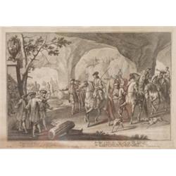 Gemälde - Graphik : Johann Elias Ridinger. Ulm 1698-1767 Augsburg. "Ein Pferd ein kostbar Thier...".