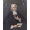 Image 1 : Gemälde - Graphik : Deutsch, 1.H. 18.Jh. Halbportrait eines Geistlichen mit weißer Alongeperücke und