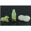 Image 1 : 3 Pc Chinese Hardstone Carved Figures