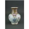 Image 2 : Chinese Fine Famille Rose Vase Two Elephant Hand Q