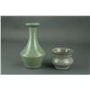 Image 1 : 2 Pc Chinese Guan Type Porcelain Vases