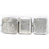 Image 1 : 3 Vintage Sterling Silver Match Book Cases - 67 grams ASW