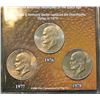 Image 2 : The Last Three Eisenhower Dollars - By First Commemorative Mint