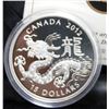 Image 1 : 2012 Canada $15 Fine Silver Coin - Year of the Dragon