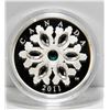 Image 1 : 2011 Canada $20 Fine Silver Coin - Emerald Snowflake
