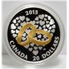 Image 1 : 2015 Canada $20 Fine Silver Coin - Wedding