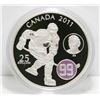 Image 1 : 2011 Canada $25 Fine Silver Coin - Wayne & Walter Gretzky