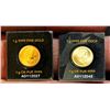 Image 2 : 2 x 1 Gram Royal Canadian Mint .9999 Fine Gold Maples - Carded