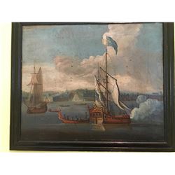 Antonio Lombardo - Frigates in Harbour original