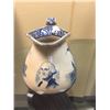 Image 1 : Buffalo Pottery, Blue & White Ceramic Pitcher c.1906