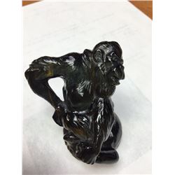 Hand carved Tiger’s Eye Gorilla sculpture