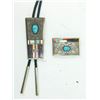 Image 2 : Navajo Bolo & Buckle Set - Richard Tsosie
