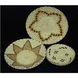 3 Papago Baskets