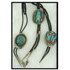 Image 1 : 3 Carved Turquoise Bolo Ties