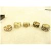Image 2 : 5 Silver Band Rings