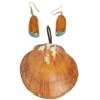 Image 1 : Spondulus Shell Pendant & Earrings