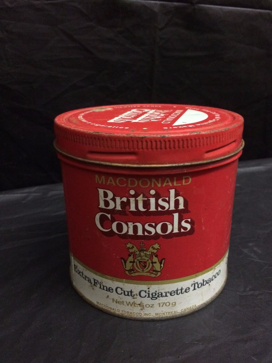 british consols cigarette tin VINTAGE MACDONALD BRITISH CONSOLS TOBACCO TIN british consols cigarette tin VINTAGE MACDONALD BRITISH CONSOLS TOBACCO TIN