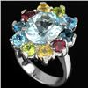 Image 2 : Natural Multi Gemstone Ring