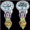 Image 1 : Natural Multi Gemstone Earring