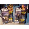 Image 1 : Star Wars Clone Wars Action Figures (2) Galactic Battle Game, Yoda, Anakin Skywalker