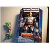 Image 1 : Star Wars Attack Of The Clones Electronic Battling Jango Fett W/ Jango Fett Pez Dispensor