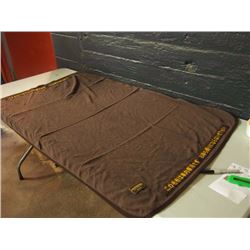 Two Brown Blankets Flame Retardant Fabric