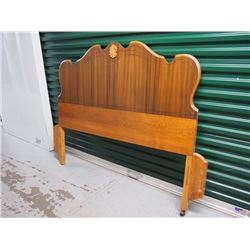 Queen Wood Bed Frame, Headboard, Footboard, 60" Wide