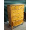 Image 1 : Wooden Dresser, Six Drawers, 50"x19"x35"