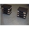 Image 1 : Two Stacks Of Four Rare Earth Magnets. Each Magnet is 6"x4"x1", Very Powerful