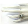 Image 4 : 7.53CTW Natural Aquamarine And Diamond Ring In 14K Solid Yellow Gold