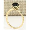 Image 3 : 1.50 CTW Natural Green Tourmaline Ring In 14k Yellow Gold