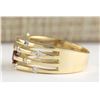 Image 2 : 1.00 CTW Natural Ruby And Diamond Ring In 14k Yellow Gold
