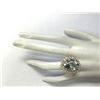 Image 4 : 13.65CTW Natural Aquamarine And Diamond Ring In 14K Solid Yellow Gold