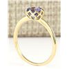 Image 3 : 1.35 CTW Natural Tanzanite Ring In 14k Yellow Gold