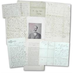 WAR OF 1812 LETTER GROUP WITH DESCRIPTION OF AN EXECUTION