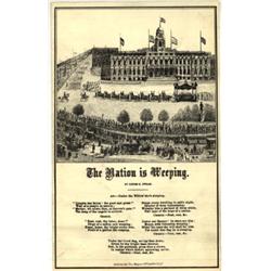 (LINCOLN MOUNRING STATIONERY)