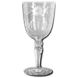 FRANKLIN D. ROOSEVELT CUT CRYSTAL WINE GLASS