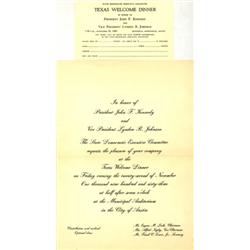 (JOHN F. KENNEDY`S LAST INVITATION)