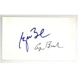 GEORGE W. BUSH AND GEORGE H. BUSH